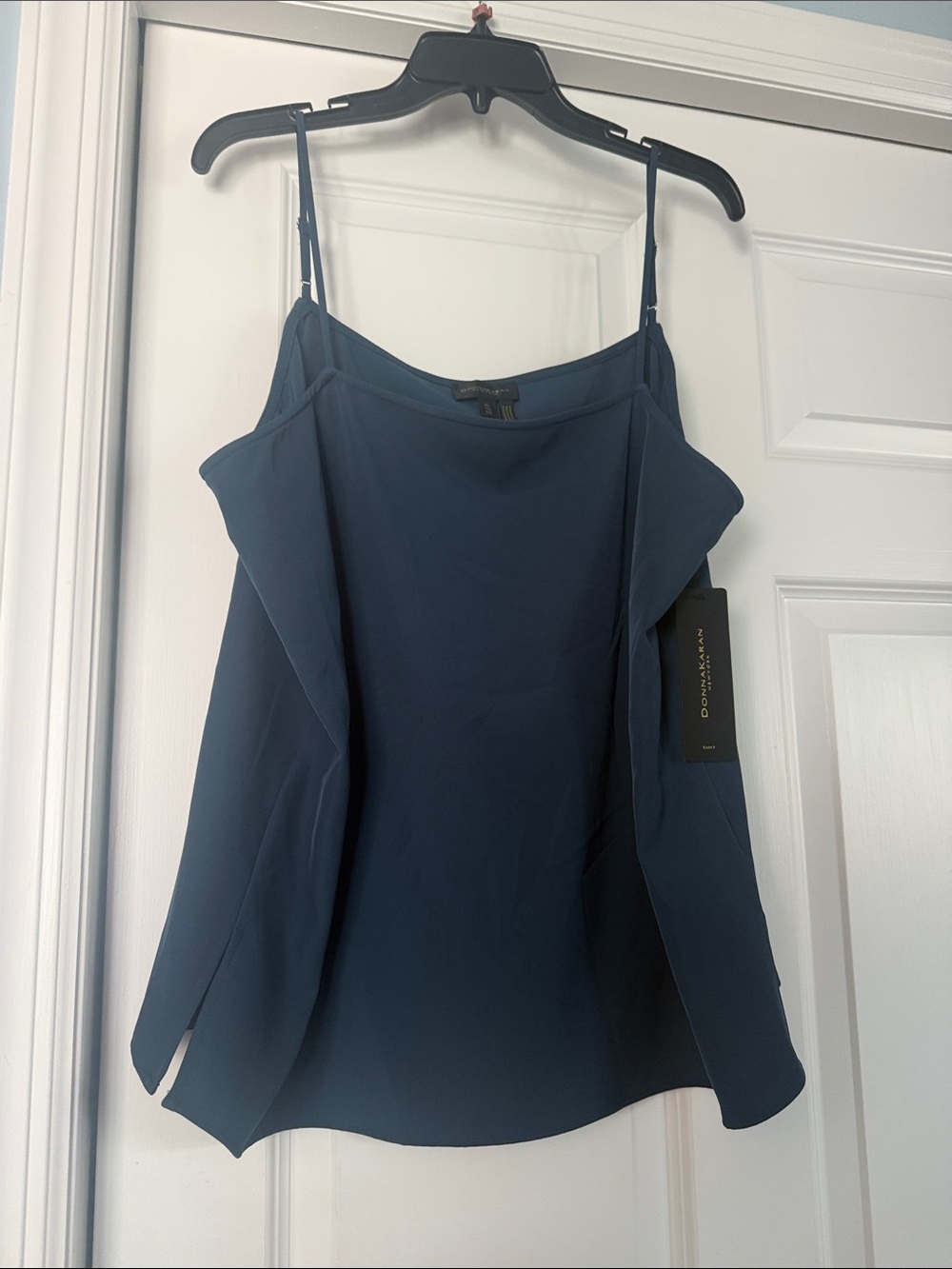 Donna Karan New York Deep Teal Shell Top Size XL NWT